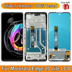 6.7“ OLED For Motorola Edge 20 Lite XT2139-1 LCD Display With Frame Touch Screen Digitizer Assembly For Moto Edge 20 Lite LCD