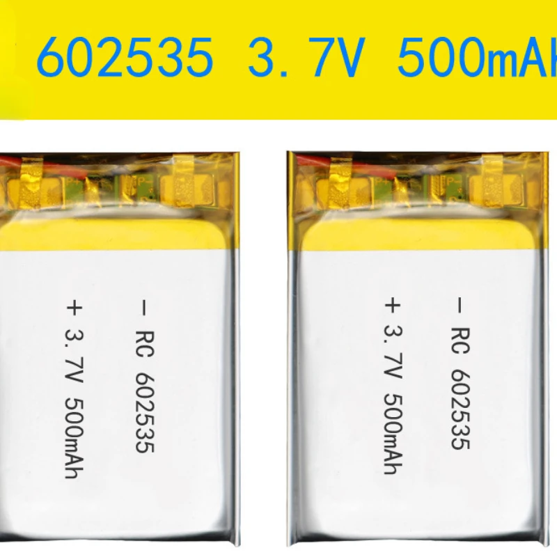 2022 New Batteries Polymer Lithium Battery 3.7V 602535 500mah Can Be Customized Wholesale CE FCC ROHS MSDS Quality Certification