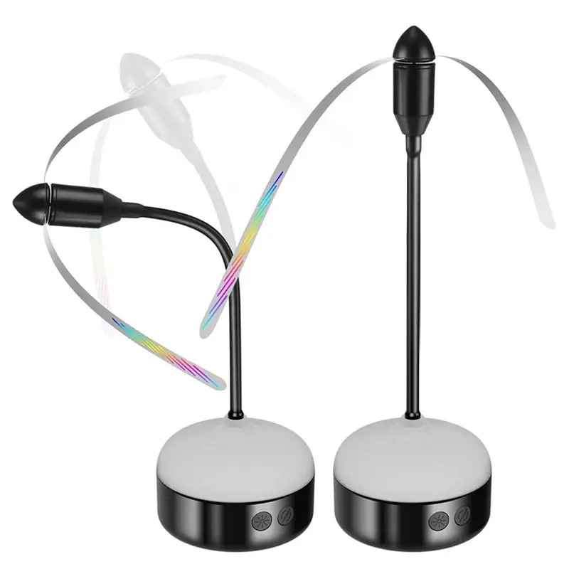 

B51CNEW! Fly Fans For Tables Rechargeable Tabletop And Hanging Hook Option Ideal For Camping, Party, Restaurant, Kitchen, And BB