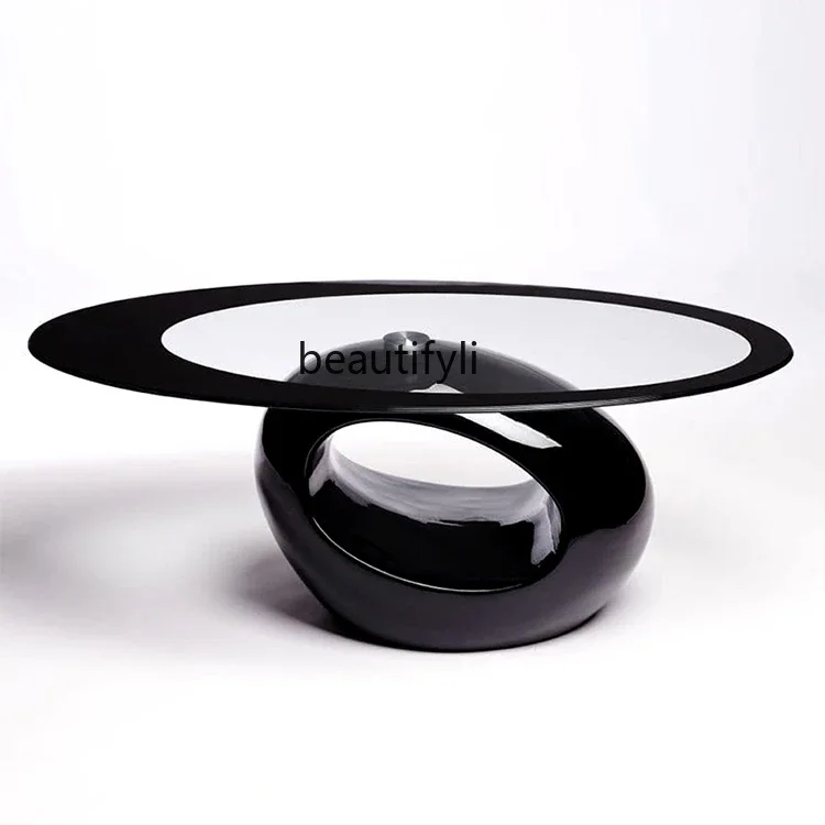 

Скандинавский современный свет, роскошный дизайн, креативная мода, искусство FRP, овальный чайный столик, журнальный столик для гостиной