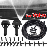 For Volvo C30 V40 S40 V50 C70 S70 S80 XC70 XC90 30655605 7845009010 Car Front Windshield Wiper Washer Spray Jet Nozzles Hose Kit