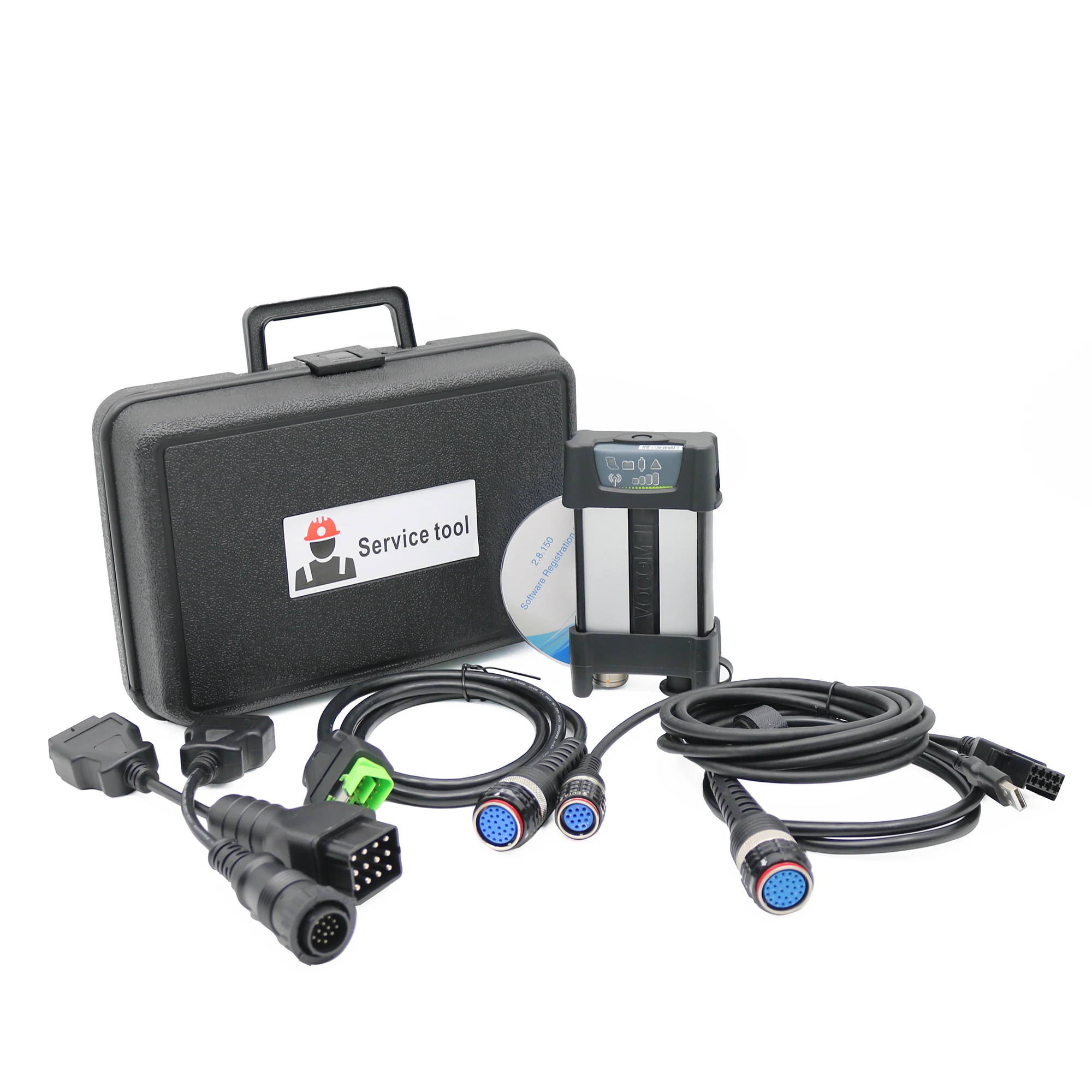 For VocomⅡ 88894000 88890300V ​Interface VOE VOCOM2 Diagnostic Tools ECU ​for Volvo Trucks Excavators Diagnose scan
