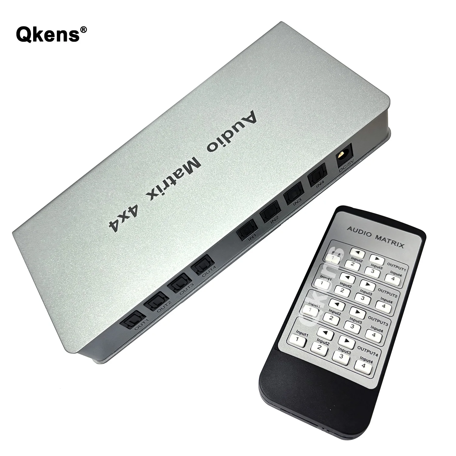 

4x4 Audio Matrix Switch Switcher Splitter SPDIF TOSLINK Digital Optical Audio 4 in 4 Out True Matrix Switcher Selector Converter