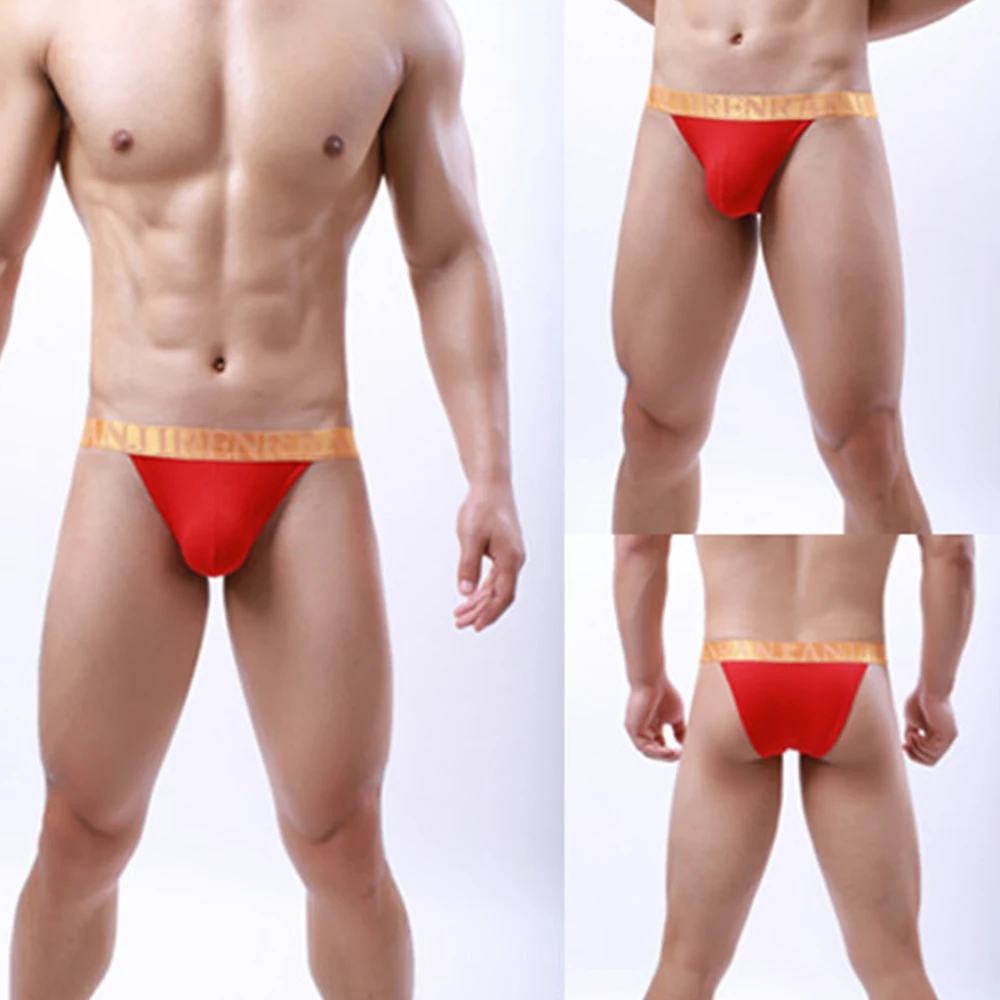 

Men Gay Underwear Briefs Thongs Letter Bikini Briefs G-Strings Underpants Short Cotton Best Popular Low Waist Panties Jockstrap