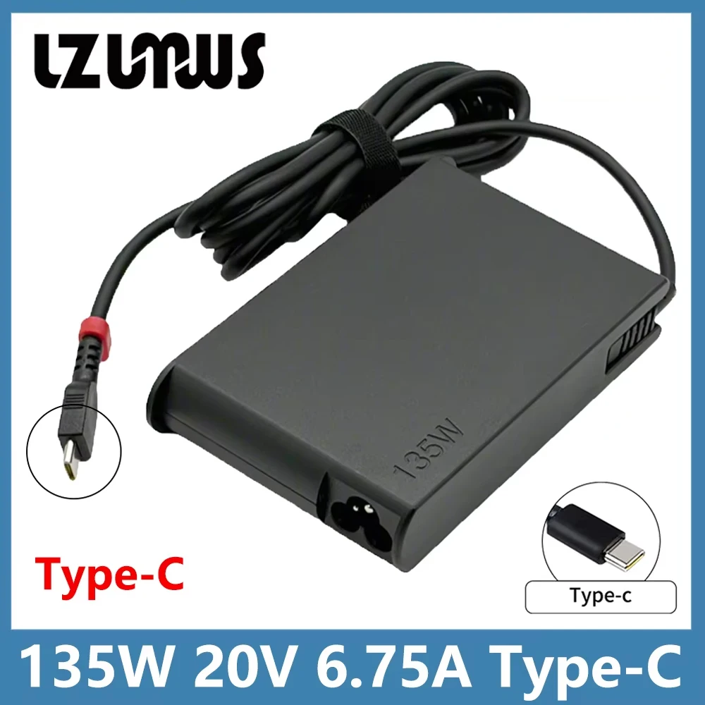 135W USB Type C Charger Compatible with Lenovo ThinkPad Z16 T16 P16 E16 E15 ThinkBook 16 14 15 IdeaPad Pro 5 7 9 Powe Adapter