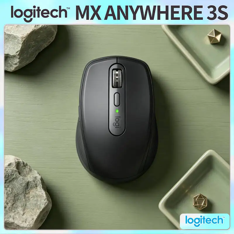 

High-Performance MX Anywhere 3S - 8000 DPI Darkfield, Hyper-Scroll, Silent Click, Great for Tea Warehouse & Stock Work