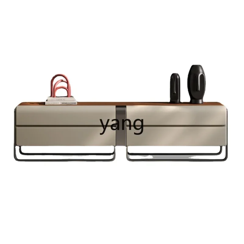 

LTT TV Cabinet and Tea Table Combination Living Room Customization Simple Stainless Steel Solid Wood Walnut