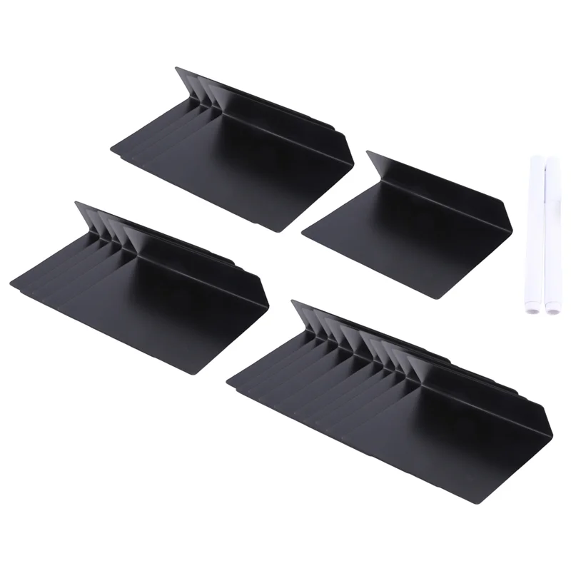 AED6-20Pcs 4 X 3 Inches Mini Chalkboard Table Tent Sign Chalkboard Buffet Tags Food Label For Party Tabletop Chalkboard Signs