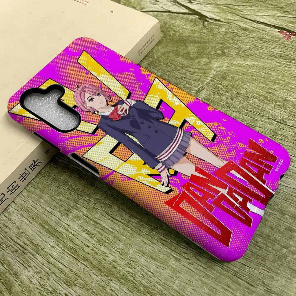 

Momo Dandadan Phone Case For SamsungS25 Film Shell GalaxyS24Ultra 23plus S22 21 A56 36 26 16 Luxury Double Layer Cover