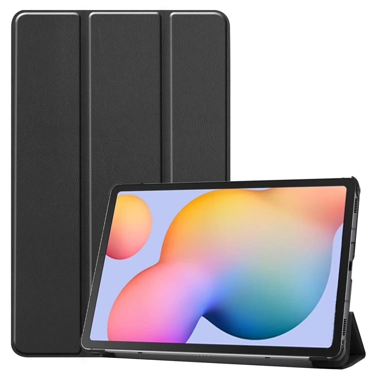 For Samsung Galaxy Tab S6 Lite 10.4 Stand Cover for  Tab S6 Lite Tri-fold case 2024 2022  with auto wake function