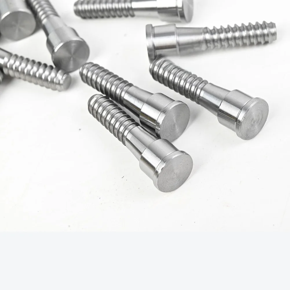 Tornillo de mandril de engranaje cónico de 3 75 pulgadas 45 #   Material de acero, cabeza redonda plana, 54 mm de longitud, adecuada para torno de madera y uso de portabrocas de engranajes