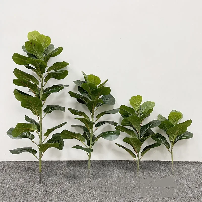 59in großen Ficus baum künstliche Pflanzen gefälschten Baum Kunststoff Banyan Blätter echte Berührung Banyan Baum Blätter für Home Office Shop Dekor – Detail 8