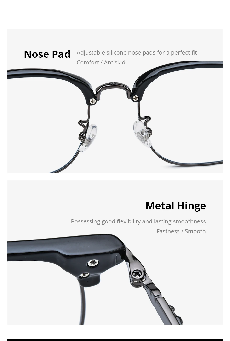 NIANZHEN Titan Legierung Brillen Rahmen Männer Platz Marke Design Gläser Frauen Ultraleicht-Gewicht Retro Brillen Brillen 0062 – Detail 1