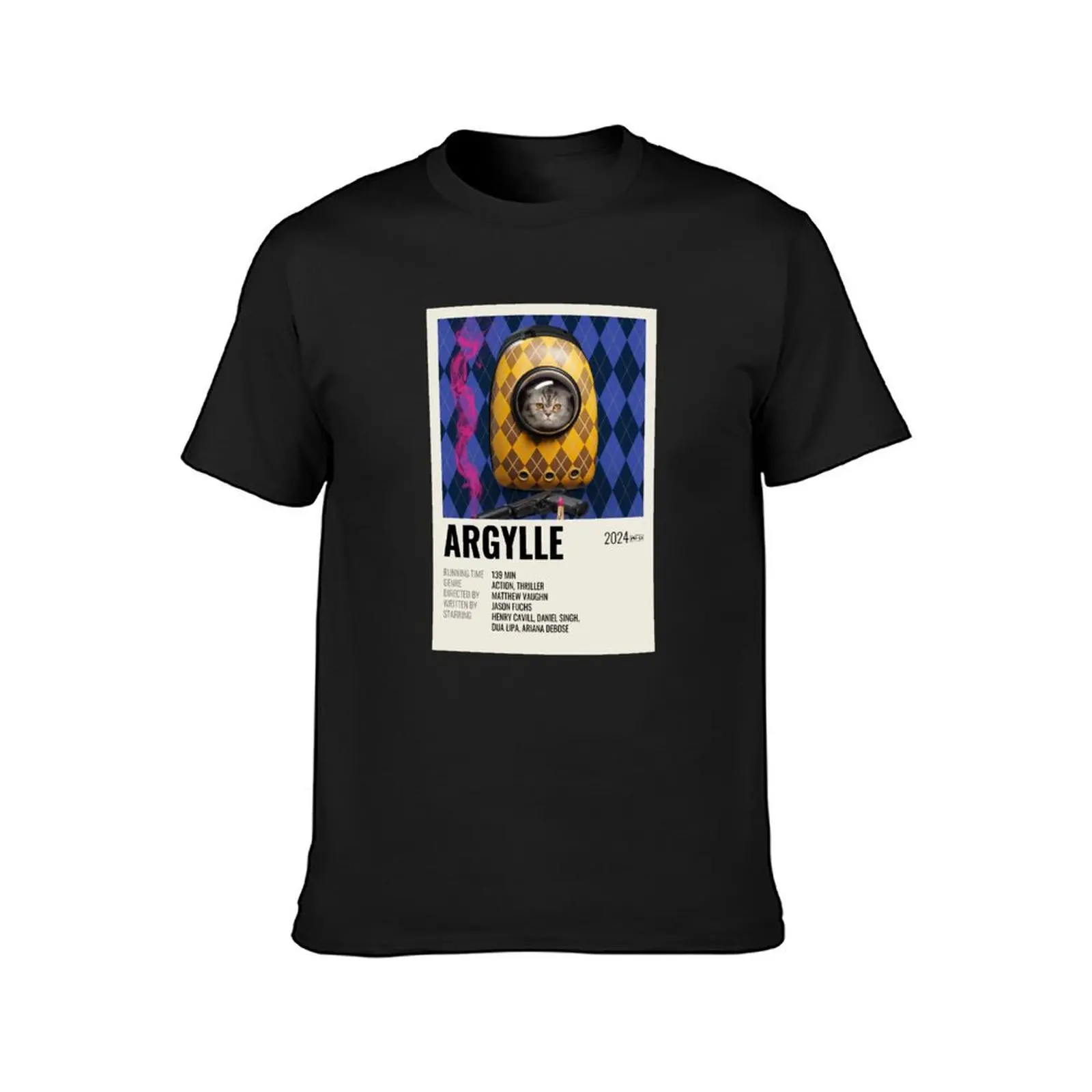 Argylle (2024) T-Shirt tees customs design your own sweat Blouse mens t shirt