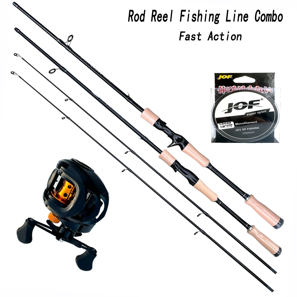 

Fishing Rod Combo 1.65/1.8m Carbon Fiber Casting Rod Baitcasting Reel with Fishing Line As Gift Max Drag 8kg for Bass Bait8-25g