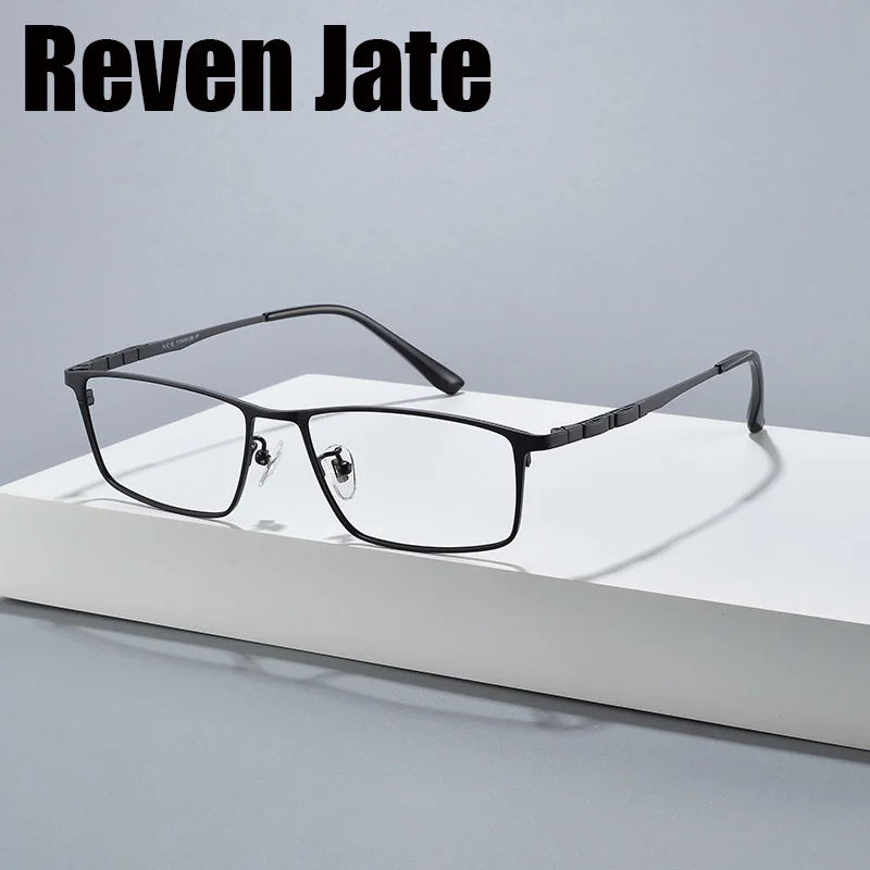 

Оптические очки Reven Jate 5002, очки из чистого титана, очки по рецепту, мужские или женские очки Rx, мужские и женские очки