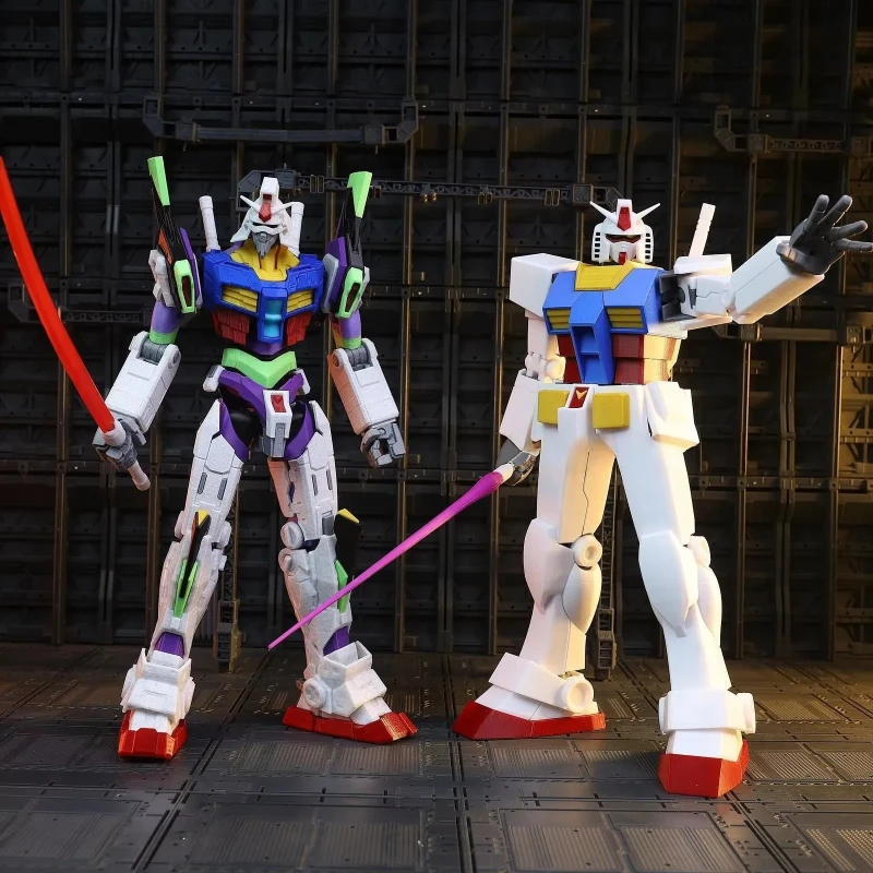 Figura de Ação Mobile Suit RX78 Impressa em 3D, Brinquedo Colecionável Articulado em PVC, Modelo de Montagem de Anime, Decoração de Mesa, Presente para Meninos