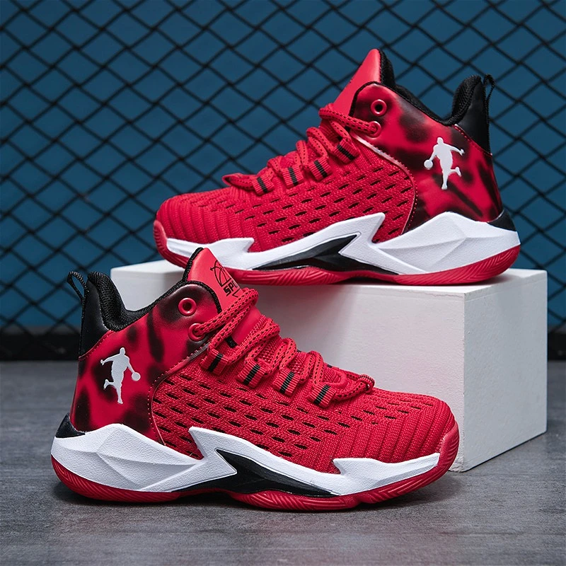 

new childrens boy sneakers fashion mesh classic kids Breathable Knit Basketball Shoes non-slip school running boys sports shoes
