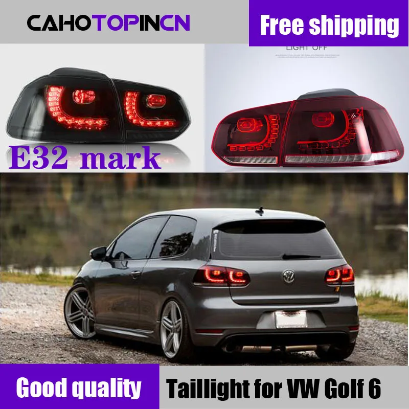 

Pair Of Car Tail Light Assembly For VW golf6 mk6 R20 2008-2013 Flowing Water Flicker Turning Signal Light golf 6 taillight lamp