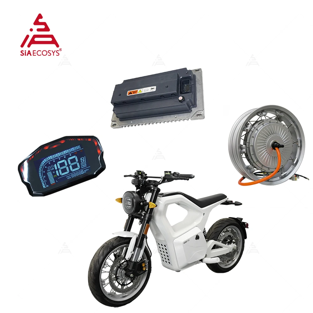 QSMotor QS273 8000 Вт V3 Мотор-концентратор со спицами для электронного мотоцикла с ободом колеса мопеда 17x4,25 с контроллером и комплектом для переоборудования дисплея