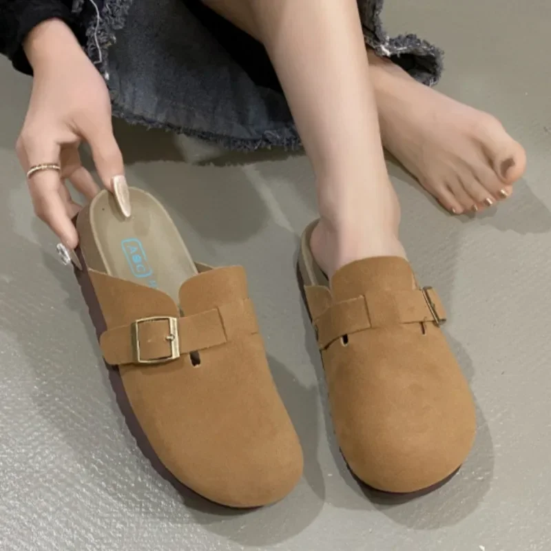 Women Slippers Casual Fashion Clogs Cork Classic Cork Outdoor Mules Slippers Women with Arch Support Comfortable Slides Women