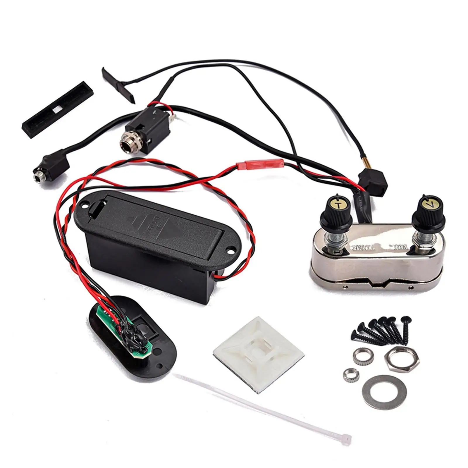 Electric Violin Guitar Bridge DIY Violin EQ Preamp Acoustic to Electric Build Project Pickup Set