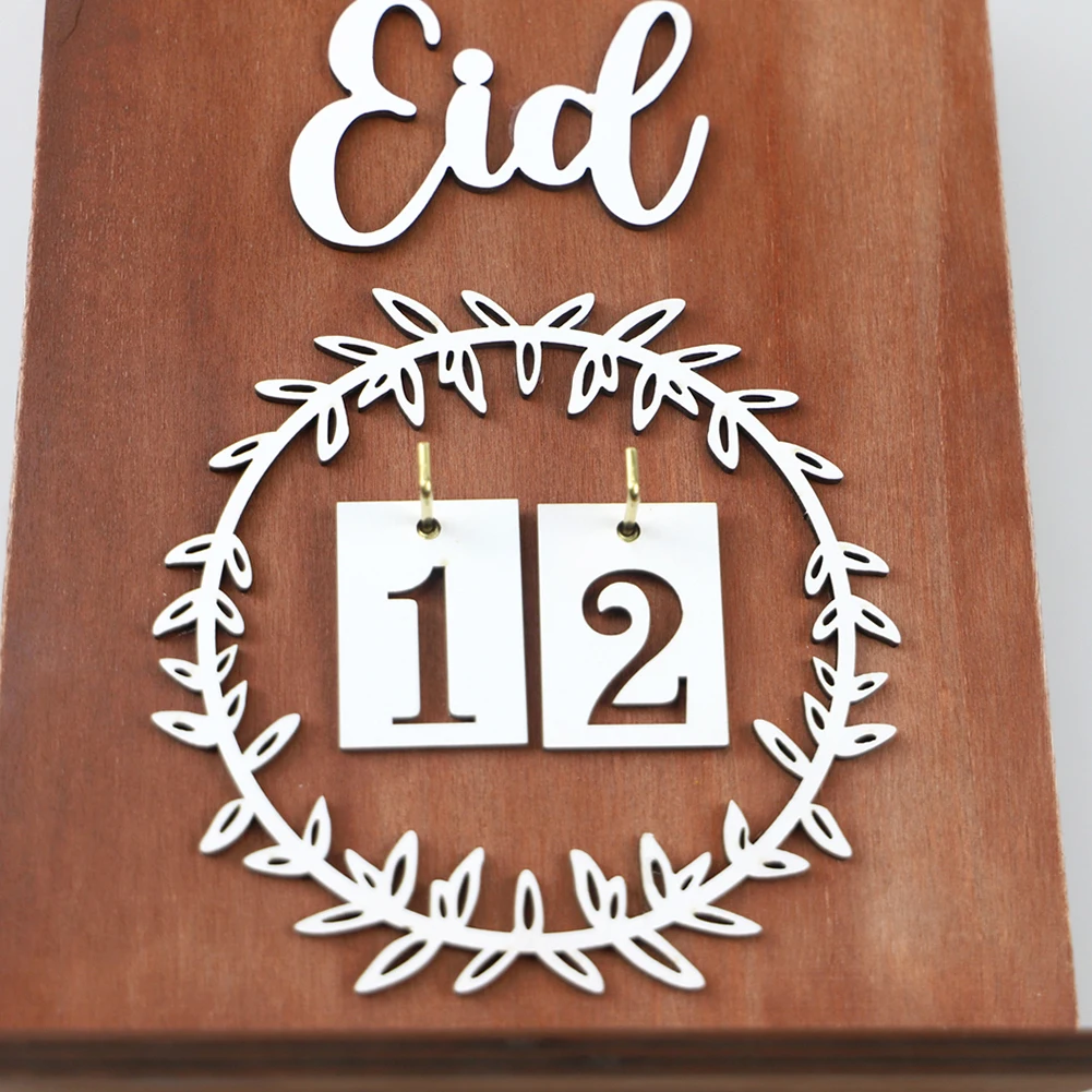 Reusable Handmade Ramadan Advent Calendar With Interchangeable Numbers Countdown Calendars (30cm x 16.7cm)