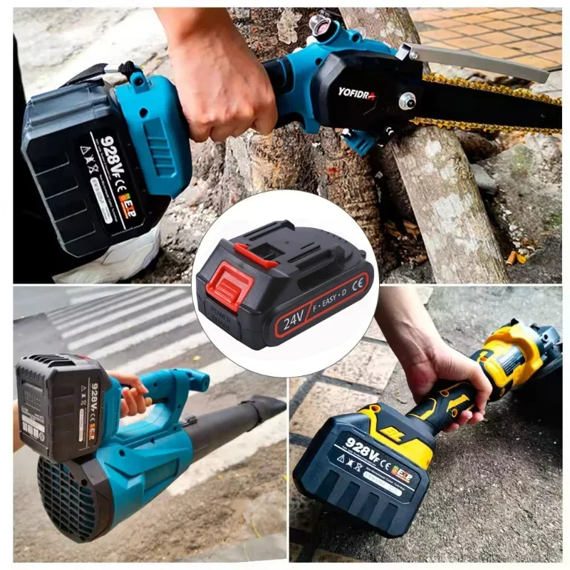 

24V 8000mAh Rechargeable Lithium Battery for Makita Power Tool Replacement Electric Tools Lithium Ion Battery with US/EU Charger