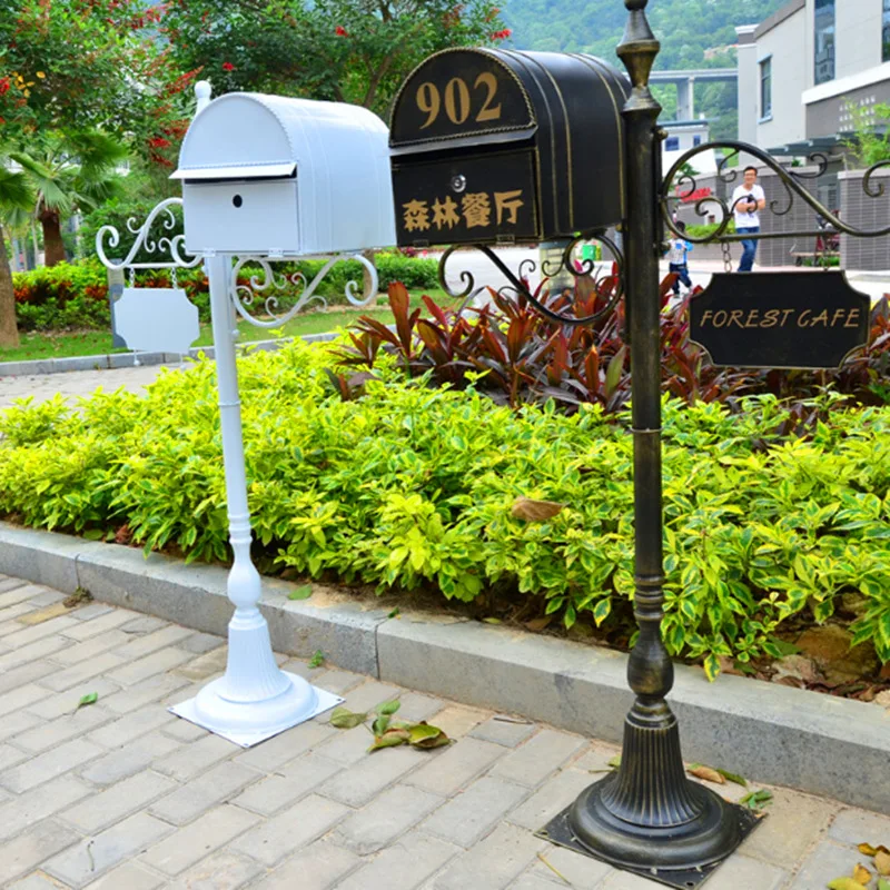 

Full Sets Black Addresses Of Distinction Mailbox And Mailbox Stand