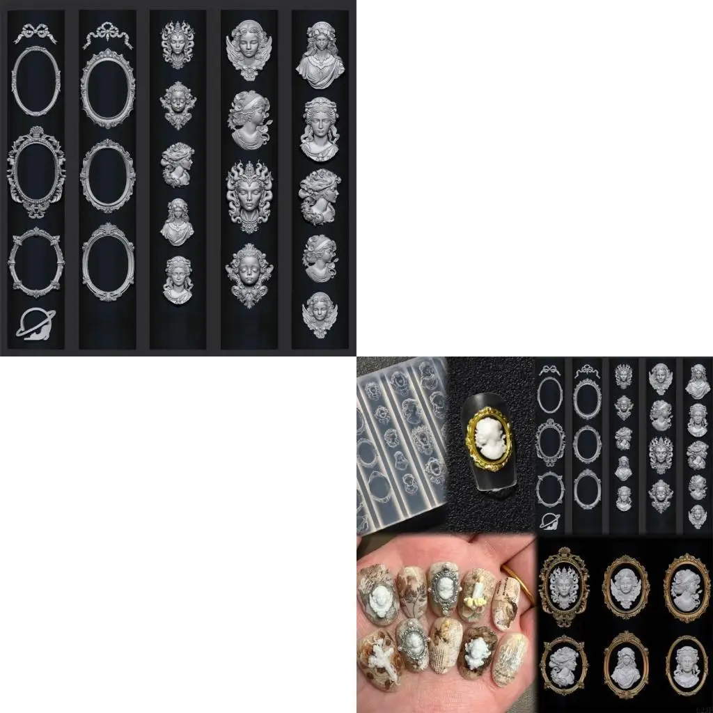 

Detailed Medusa Designs Silicone Mold For Customizable Art Projects