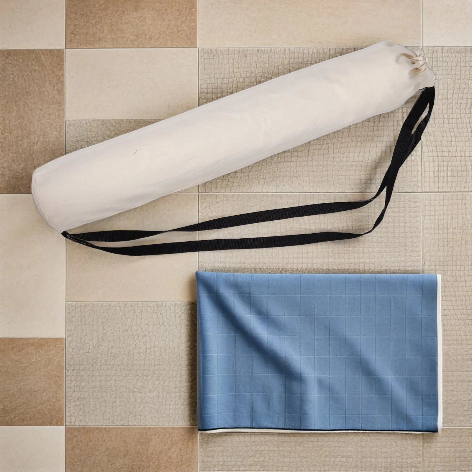 

Yoga Bag Large Capacity Drawstring Tote Stylish Workout Mat Carrier Organizer Portable Yoga Mat Storage Bag Extra Straps