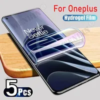 5 Pcs Hydrogel Film For OnePlus 13 12 12R 11 10 9 8 Pro Nord CE 4 3 2 Lite N300 N200 N30 N20 CE 3 2 Fill Cover Screen Protector