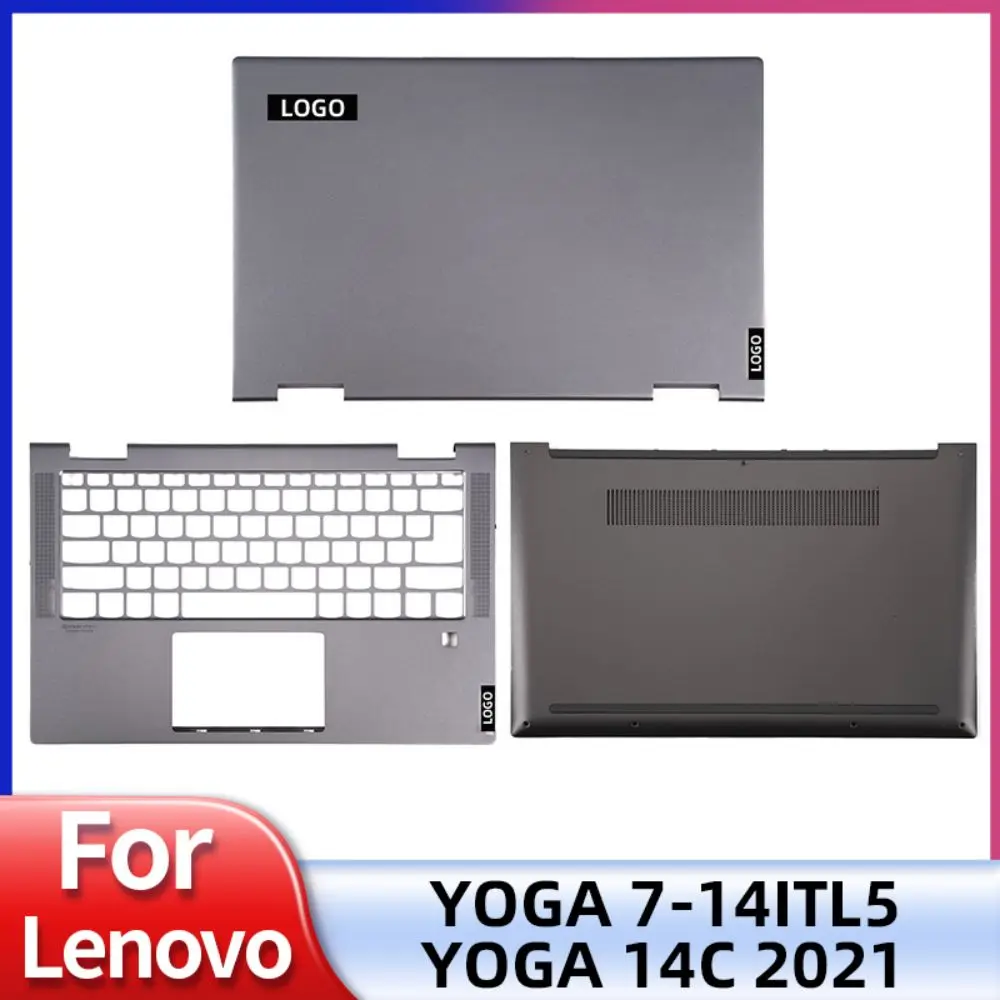 

New Case For Lenovo 14c ITL ACN Yoga 7-14 Yoga 7-14ITL5 IIL05 2021 laptops LCD Back Cover Palm Rest Bottom Case Gray