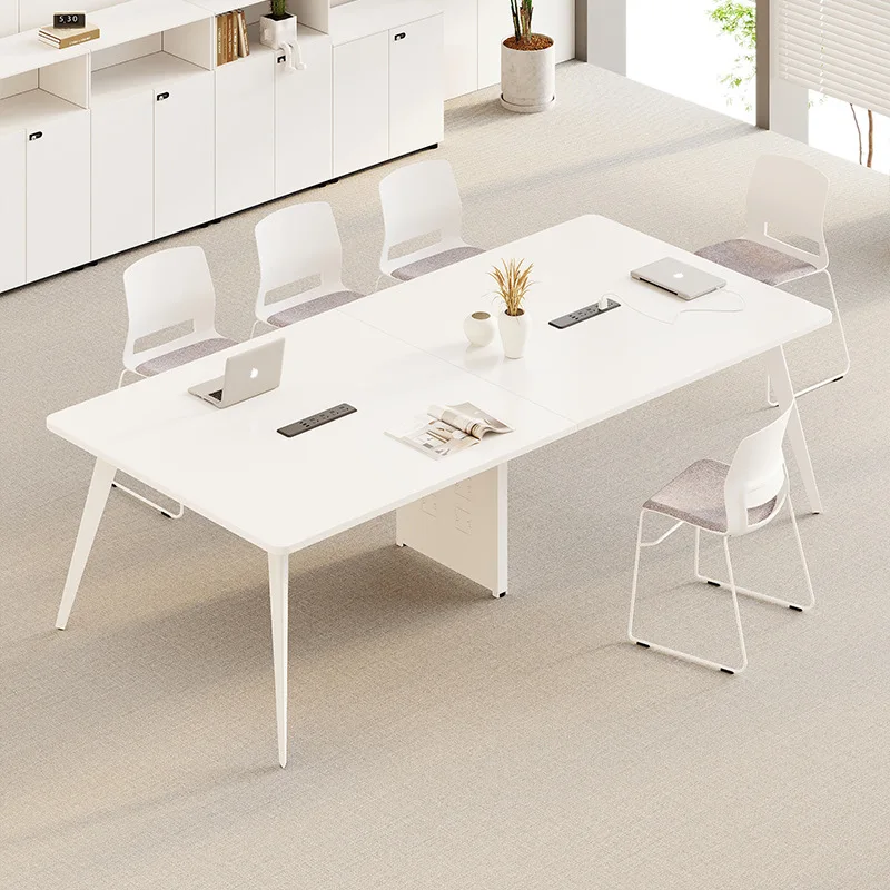 Conference table, long table, simple modern rectangular staff negotiation table