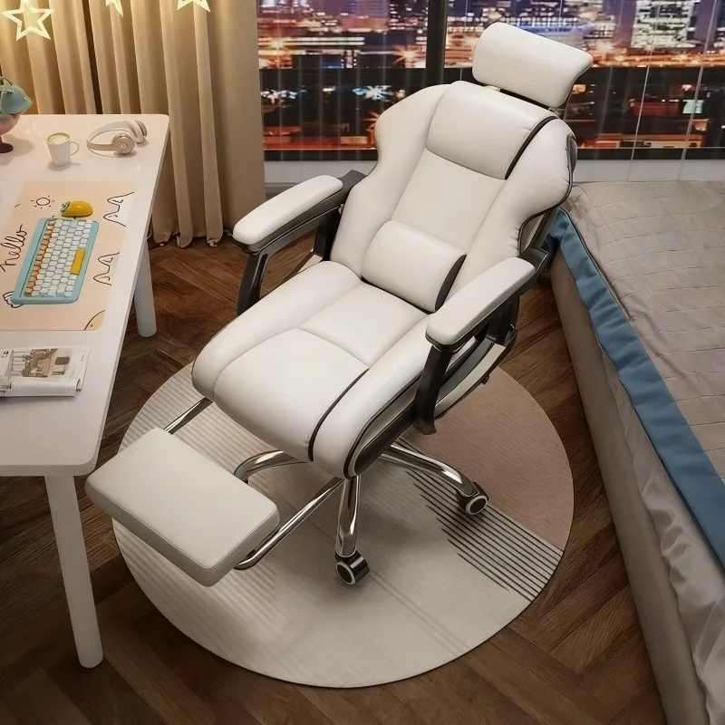 

Headrest Design Office Chair Height Extender Ergonomic Leather Office Chair Reclining Modern Sillas De Escritorio Home Furniture