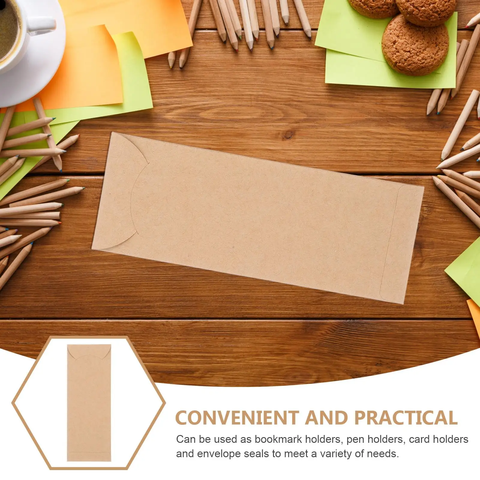 10 Pcs Bookmark Envelope Blank Protectors Storage Bags Classroom DIY Pen Covers Mini Envelope Paper Pouch