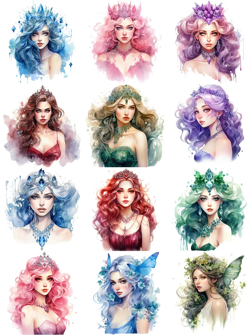 Crystal Princess Stickers Crafts And Scrapbooking stickers kids toys book Decorative sticker DIY Stationery
