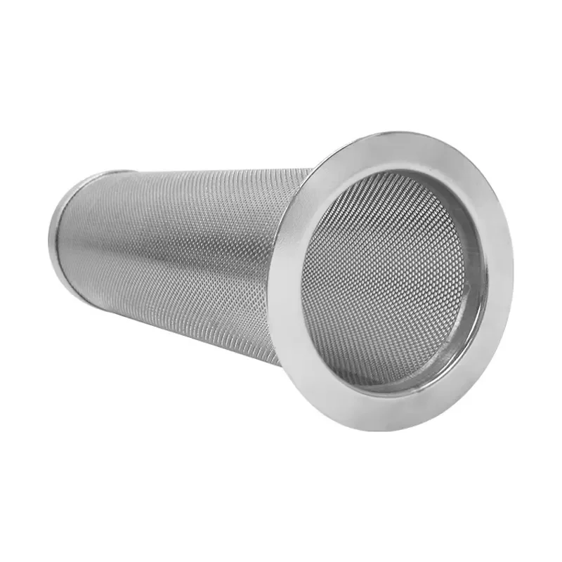 Custom High Strength High Filtration Efficiency 75x202 Liquid Filter Element Stainless Steel Filter Cartridge Screen
