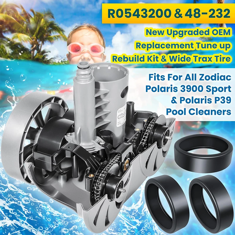 Pool Cleaner Tune Up Rebuild Repair Kit, for Polaris 3900 Sport and P39 Robotic Swimming Pool Cleaner Vacumm, #R0543200 & 48-232