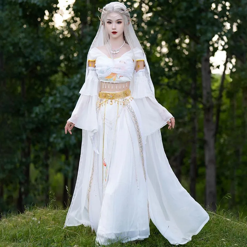 

Hanfu female Western region goddess exotic style cape ancient costume full