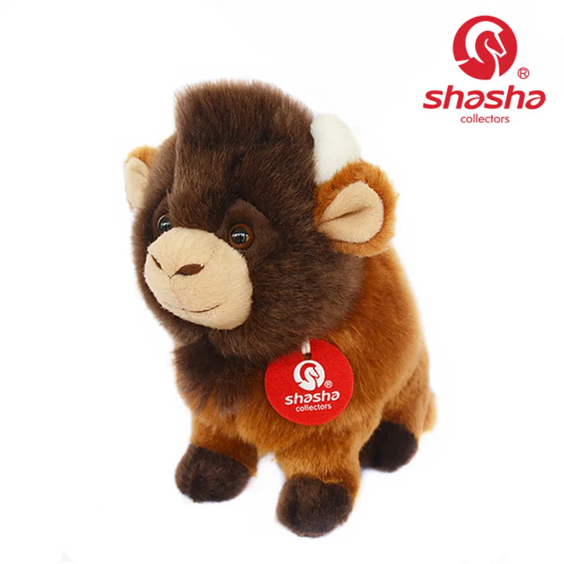 

Cute Yak Toy Scottish Highland Yak Plush Toy Simulation Animal Cow Doll H19XL18cm Kids Birthday Gift