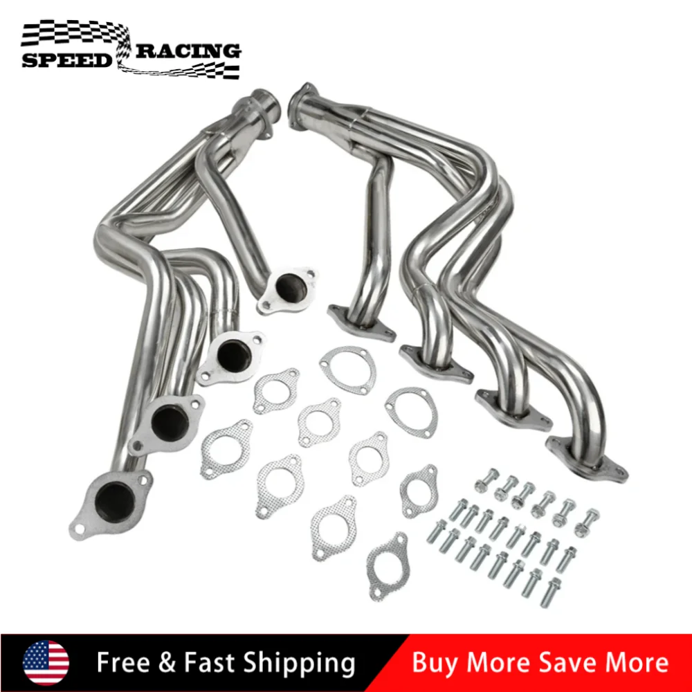 

Exhaust Manifold Headers For 1968-1972 Big Block Chevy Camaros Chevelles 396 427 454 Engine EH-28038 Silver
