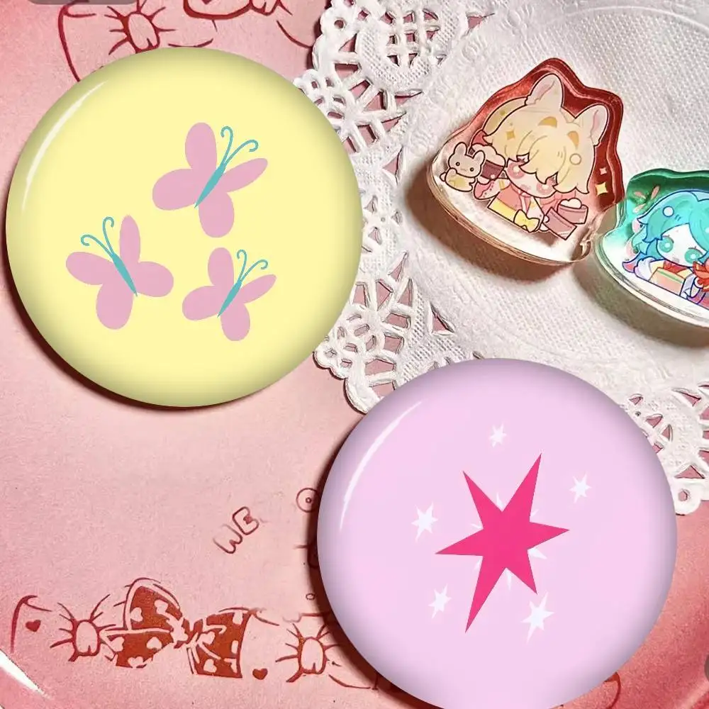 Cute L-little-P-ponyS Anime Brooches Cute Cartoon  Badge Jacket Jeans Lapel Pin Gift Accessorie