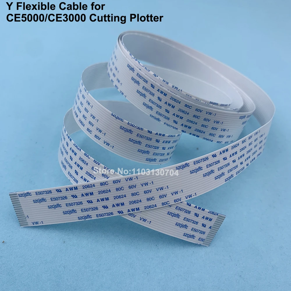 1PC for Graphtec CE5000 Y Flexible Date Cable for CE5000-60 CE5000-120 CE3000-60 CE3000-120 Cutter Plotter Trolley Cables Line