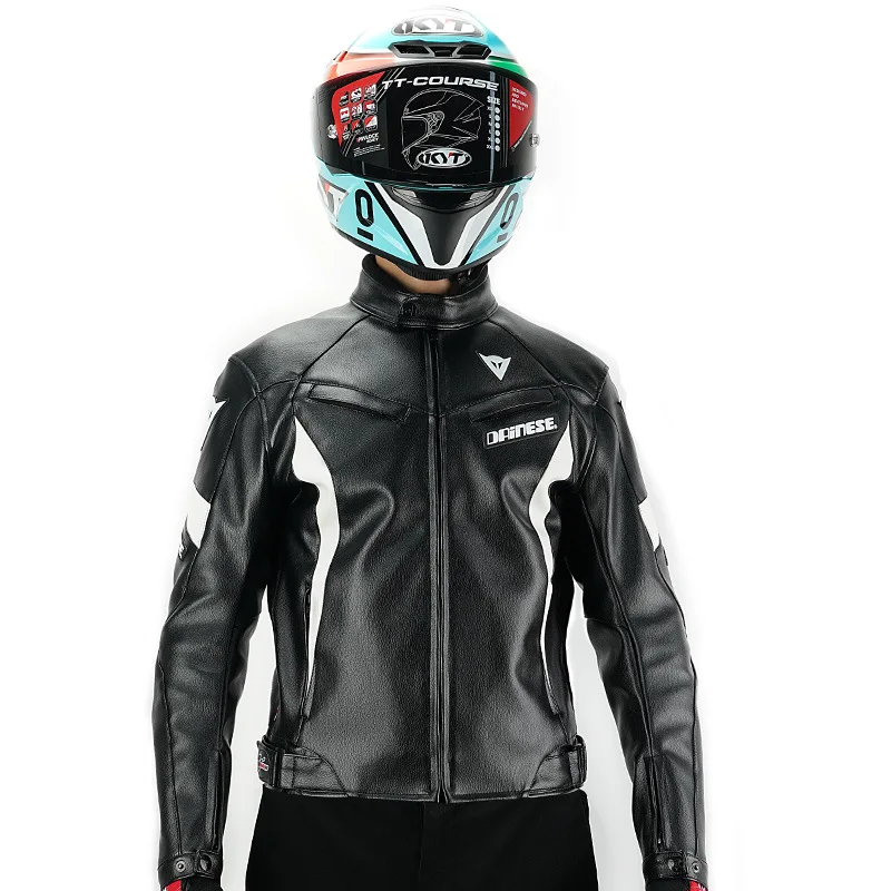 Rock Biker PU leather Cycling Suit Men\'S Motorcycle Off-Road Anti Fall Suit Windproof Knight Racing Outdoor Protective Suit