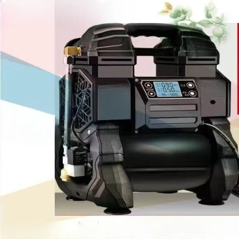 

Frequency conversion air compressor, small oil-free high-pressure woodworking paint compressor