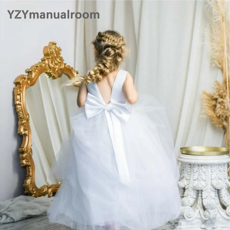 Vestido Formal de fiesta de cumpleaños para niños, vestidos de princesa, vestidos de niña de flores para boda, fiesta de concierto elegante, banquete, dama de honor