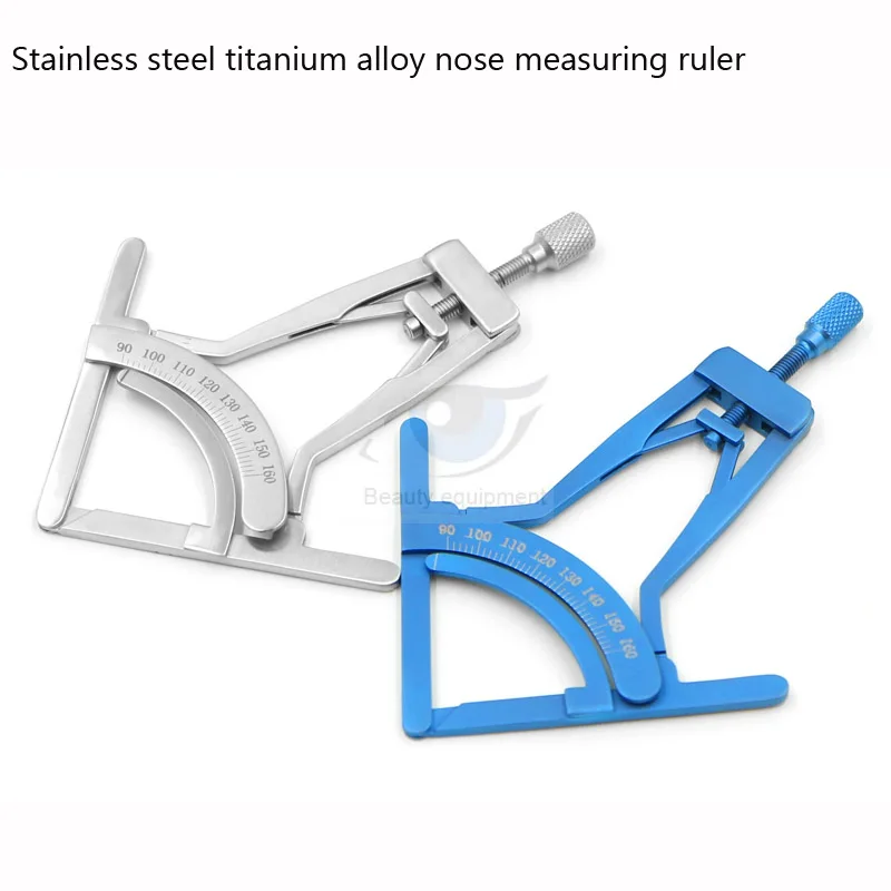 Strumento per rinoplastica in acciaio inossidabile righello di misurazione strumento di misurazione misuratore nasale con misurazione della punta del naso rinoplastica in scala