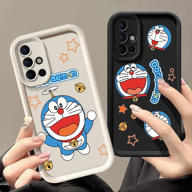 Lovely D-Doraemon Sky Eye Stairs Soft Silicone Phone Case For Samsung Galaxy S20 S21 S23 S24 FE S22 S25 Plus Ultra