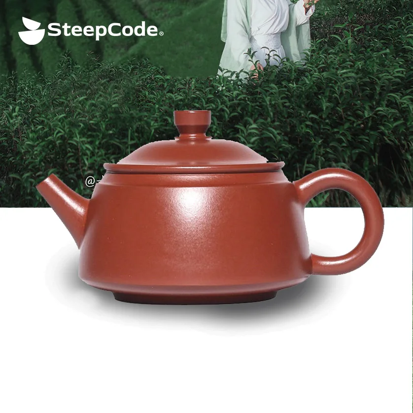 

Yixing "Breathing Teapot" – 180ml Supreme-Grade Vermilion Clay Masterpiece​​, Artisan Teapot​​, Zisha Teapot
